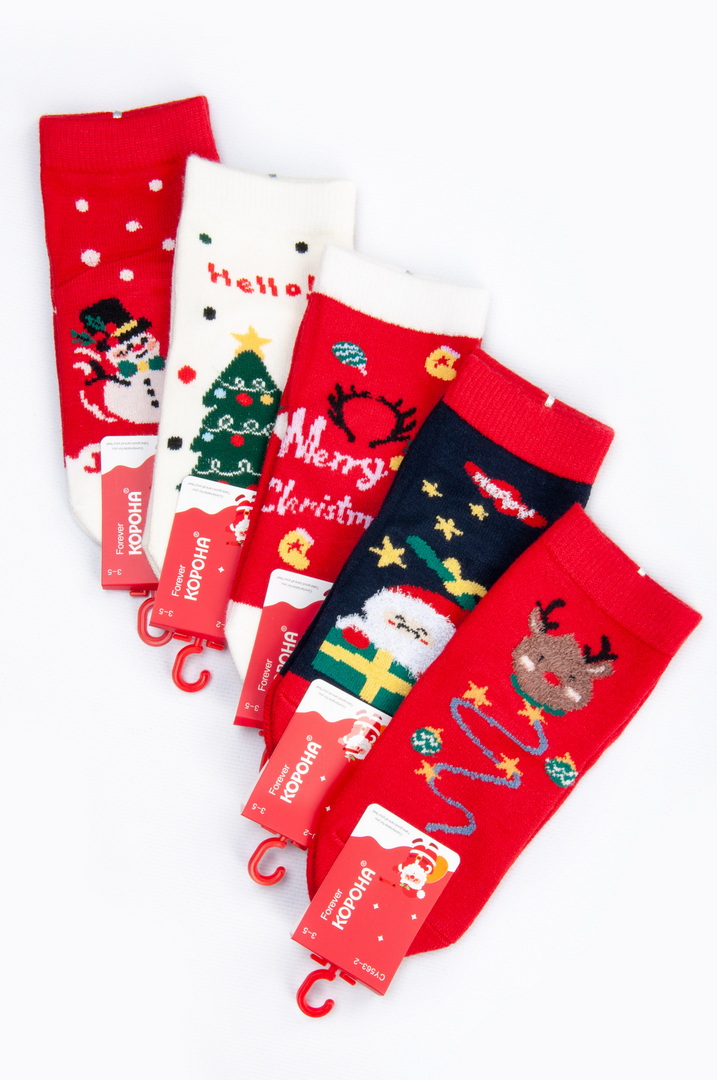 Шкарпетки дитячі новорічні кашемір